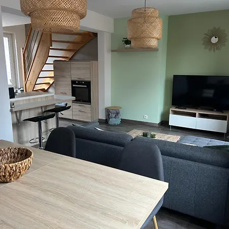 Duplex Lumineux 60m2 Dunkerque Centre, 2 Min Port